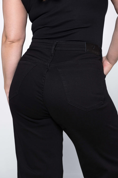 Fox Factor Dixi Mexico Black Wide Leg Jeans for Curves (L30 & L32)