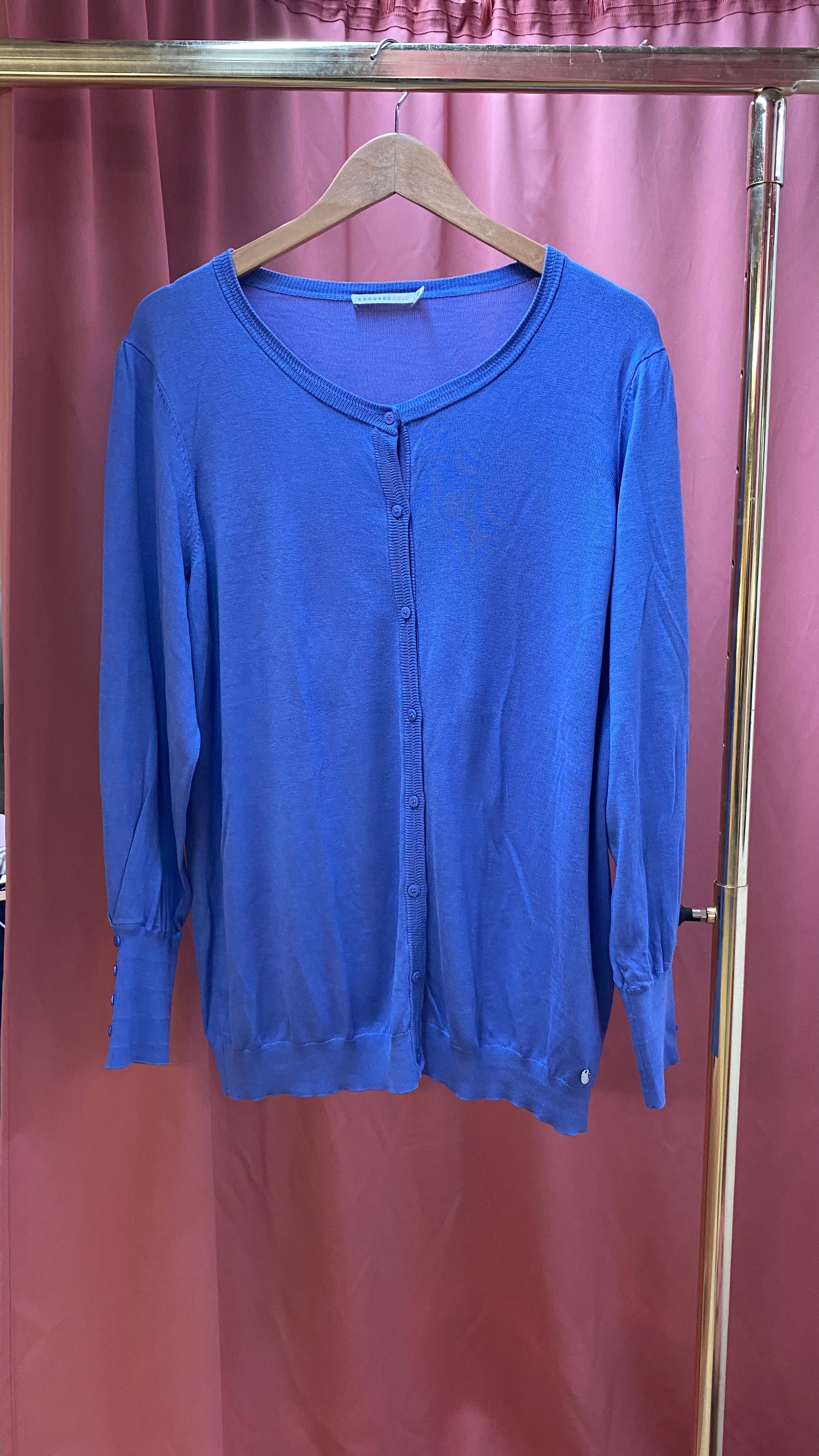 Secondhand blauwe cardigan Xandres Gold S6