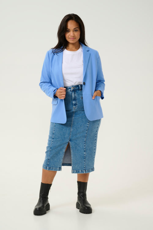 Sakira Blue Suit Blazer by Kaffe Curve