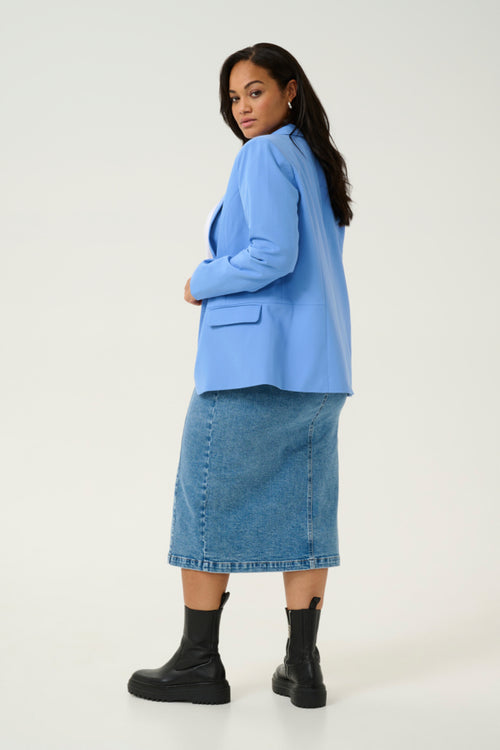 Sakira Blue Suit Blazer by Kaffe Curve
