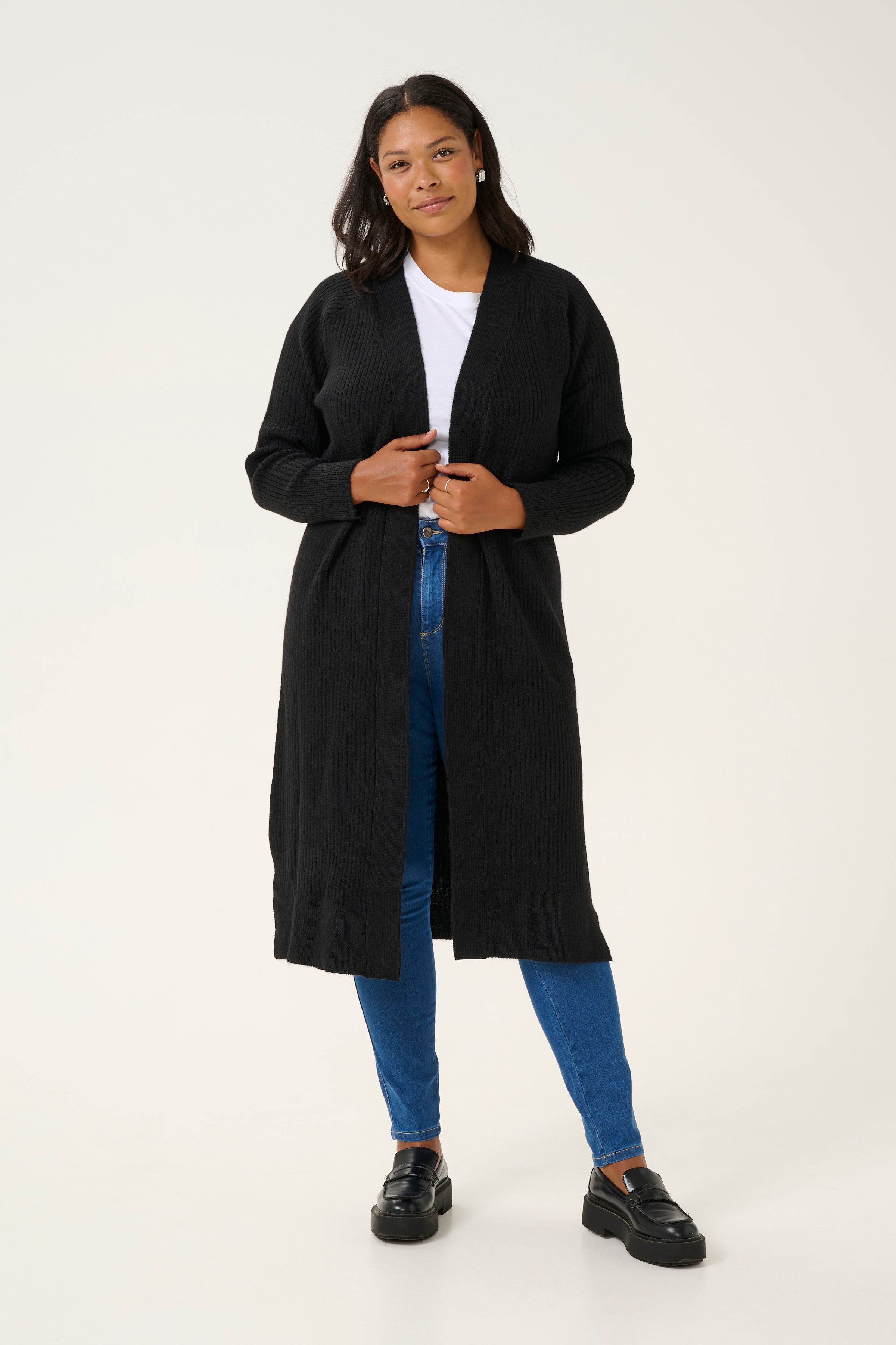 Rinye Long Cardigan by Kaffe Curve