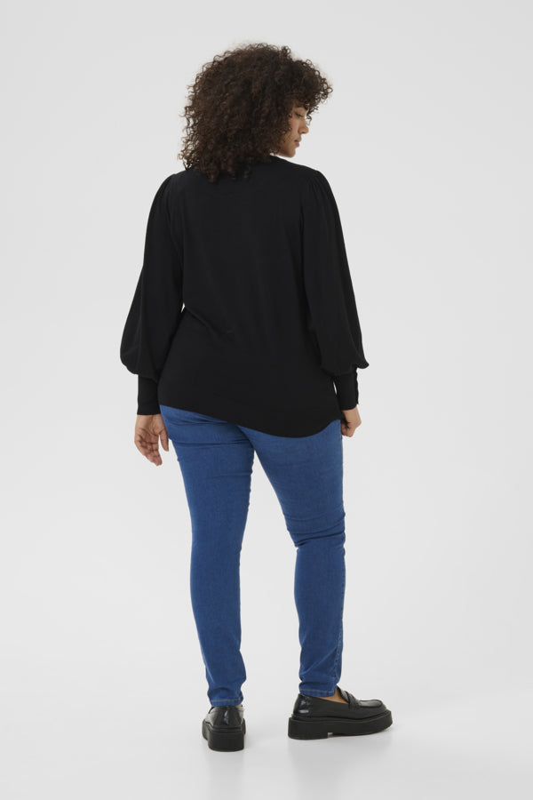 Lizzy LS Black Pullover by Kaffe Curve