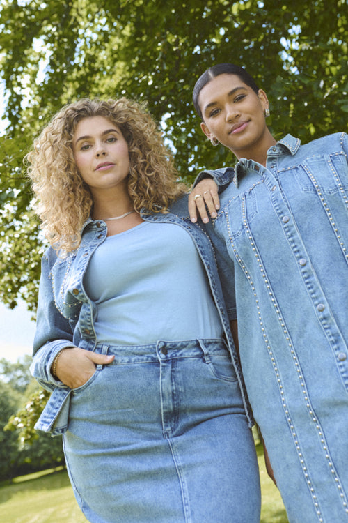 Darina Denim Dress by Kaffe Curve