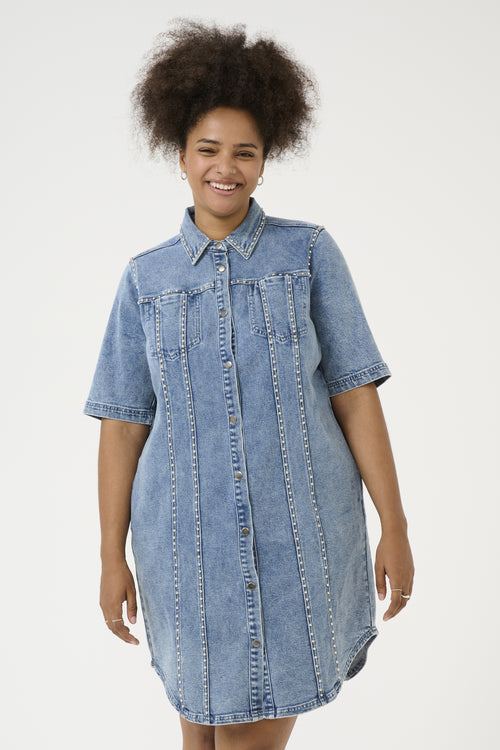 Darina Denim Dress by Kaffe Curve