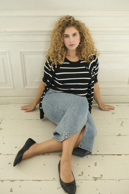 Darina Denim Skirt by Kaffe Curve