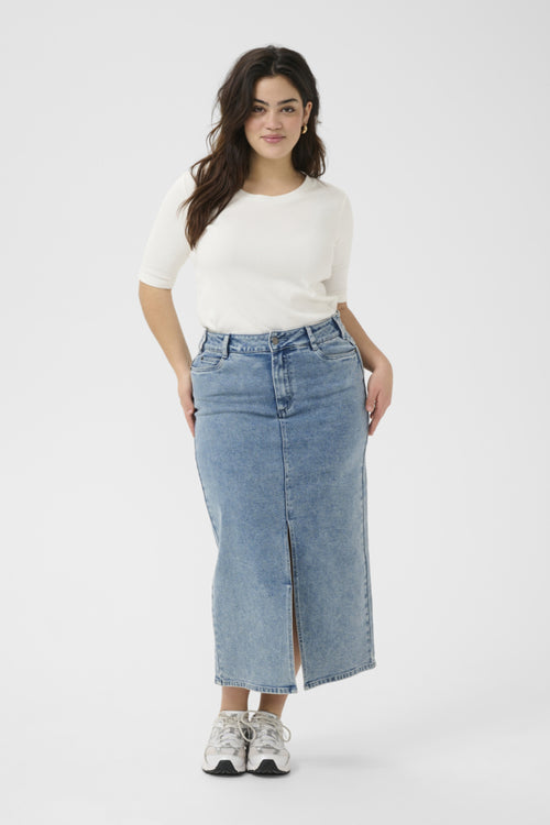 Darina Denim Skirt by Kaffe Curve