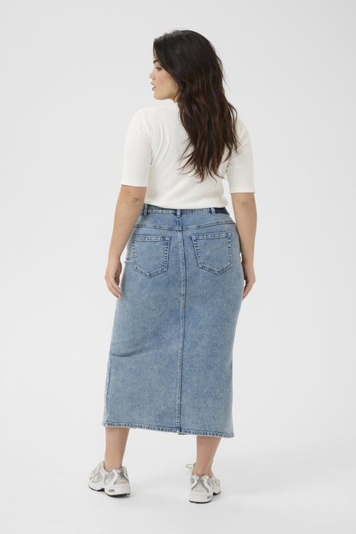Darina Denim Skirt by Kaffe Curve