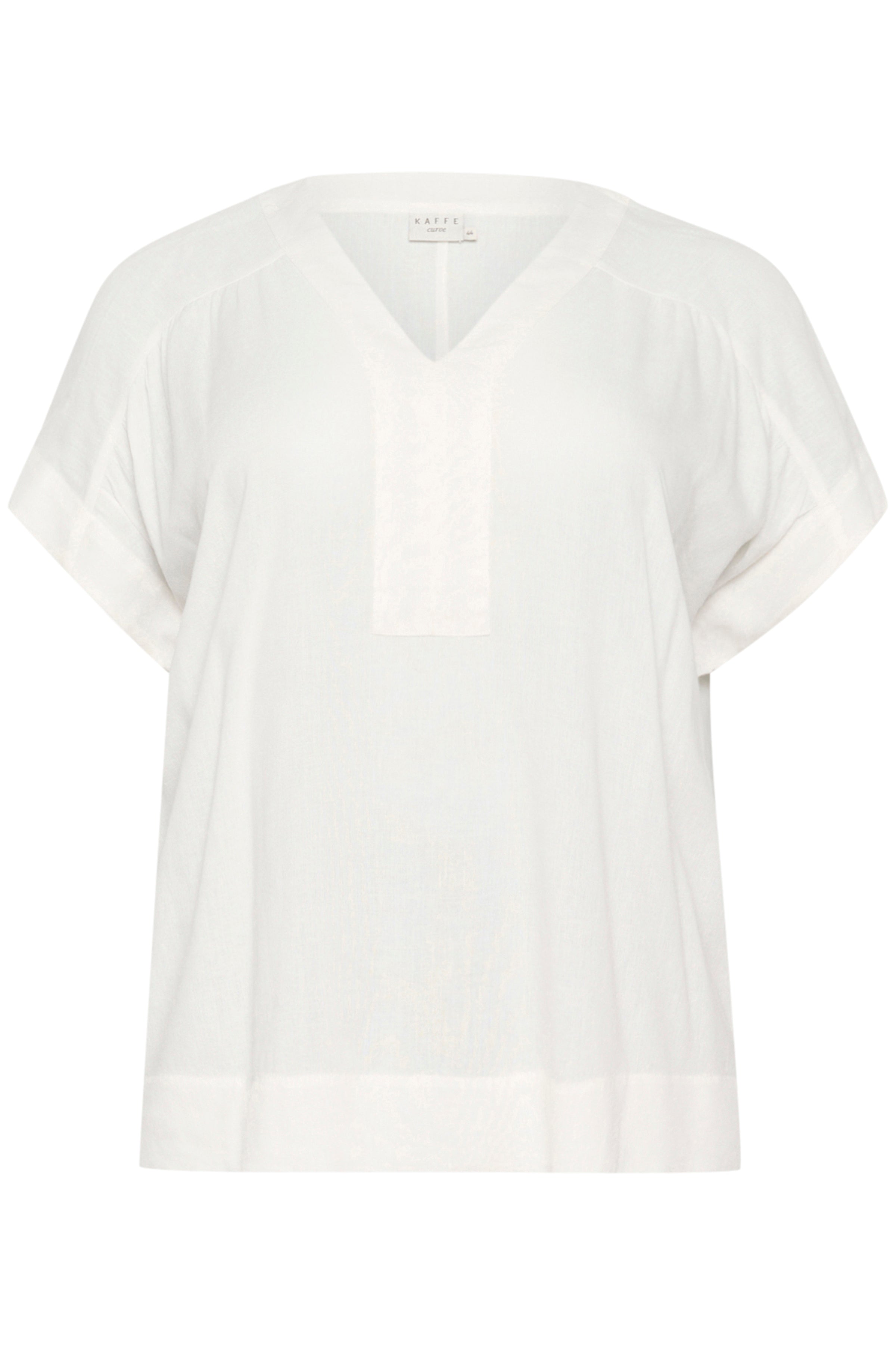 Mille Wing Linen White Blouse by Kaffe Curve