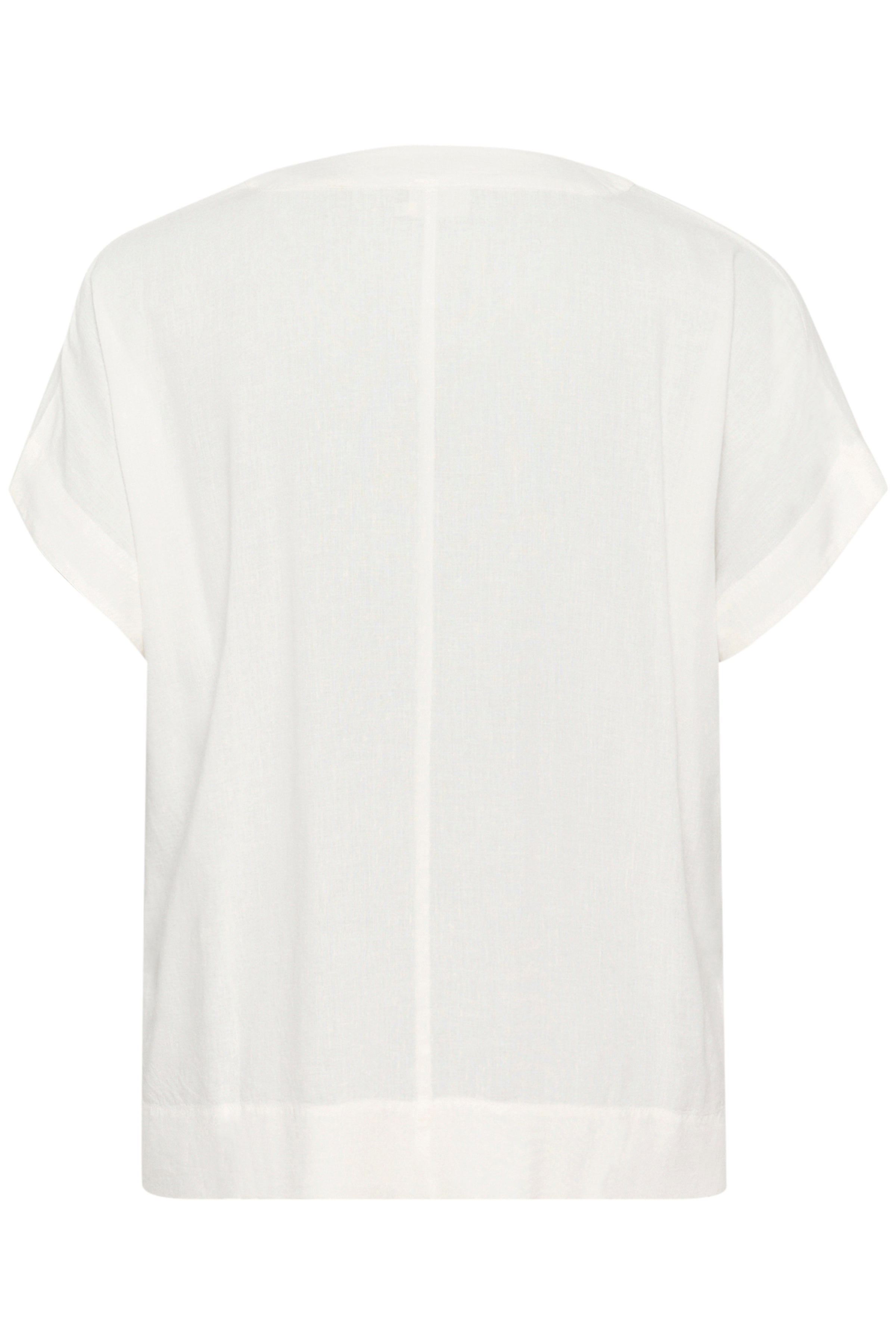 Mille Wing Linen White Blouse by Kaffe Curve