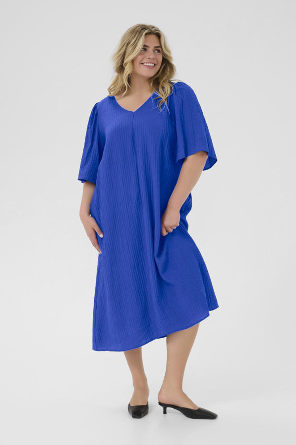 Lisana Blue Dress By Kaffe Curve
