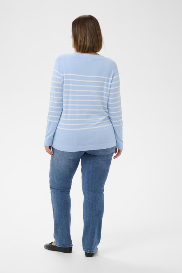 Lizzy Striped Boatneck Shirt by Kaffe Curve