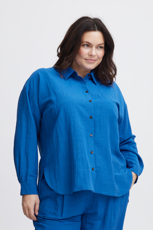 Eve Blue Shirt by Simple Wish