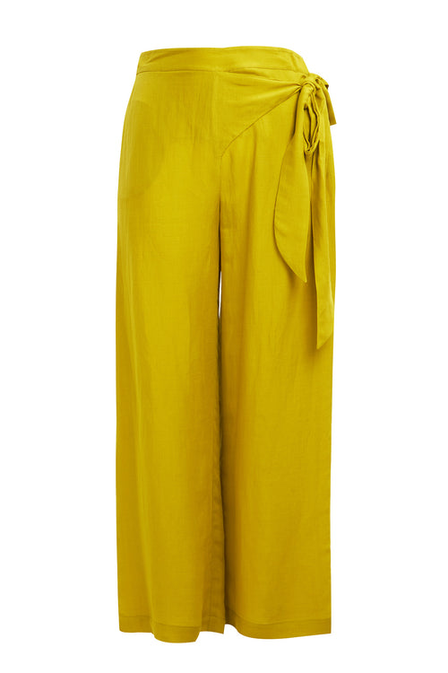 Mat Fashion Yellow Pants Cross over
