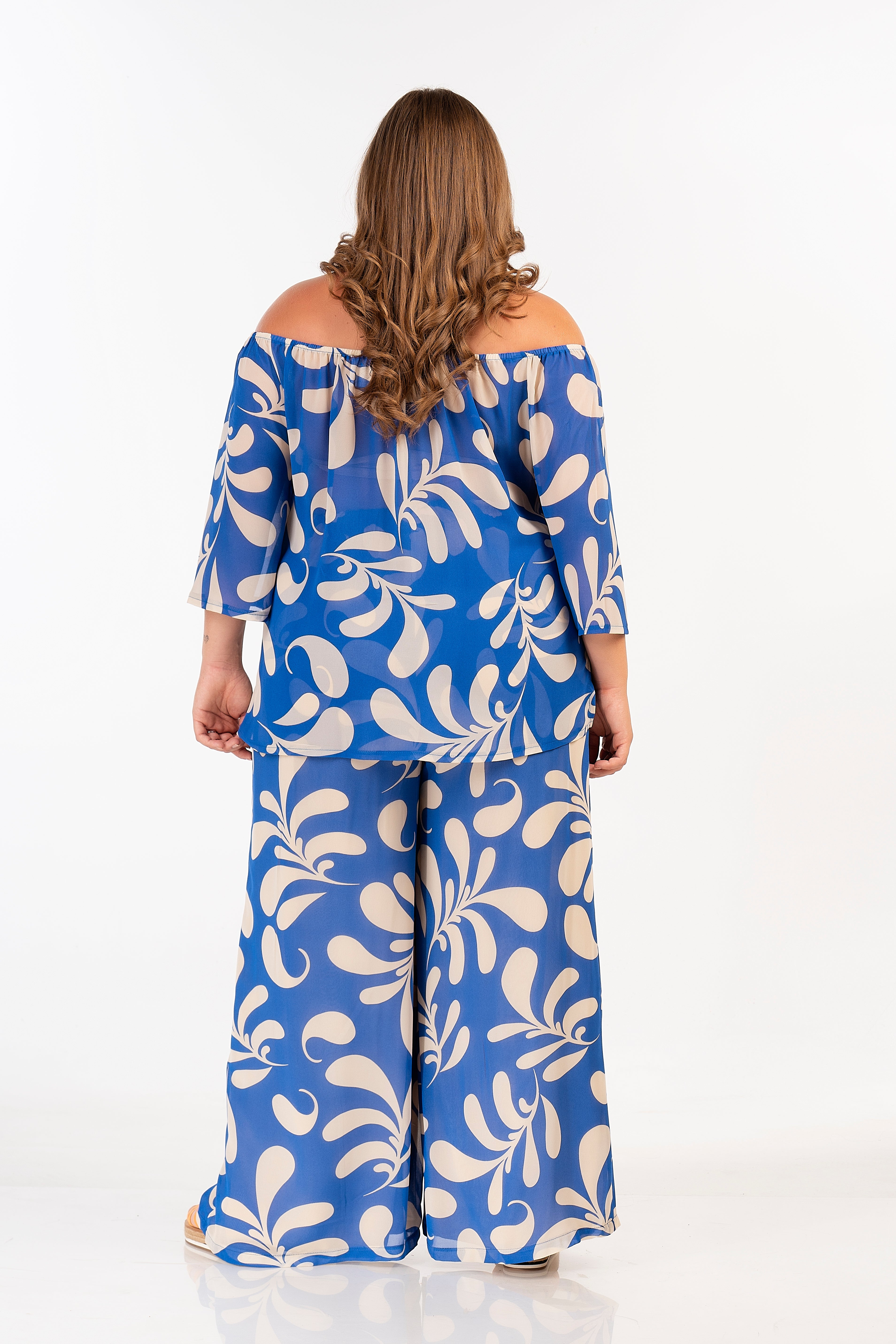 31305 Printed Blouse by Curviss