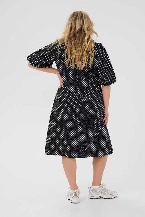 Gina Polkadot Dress by Kaffe Curve