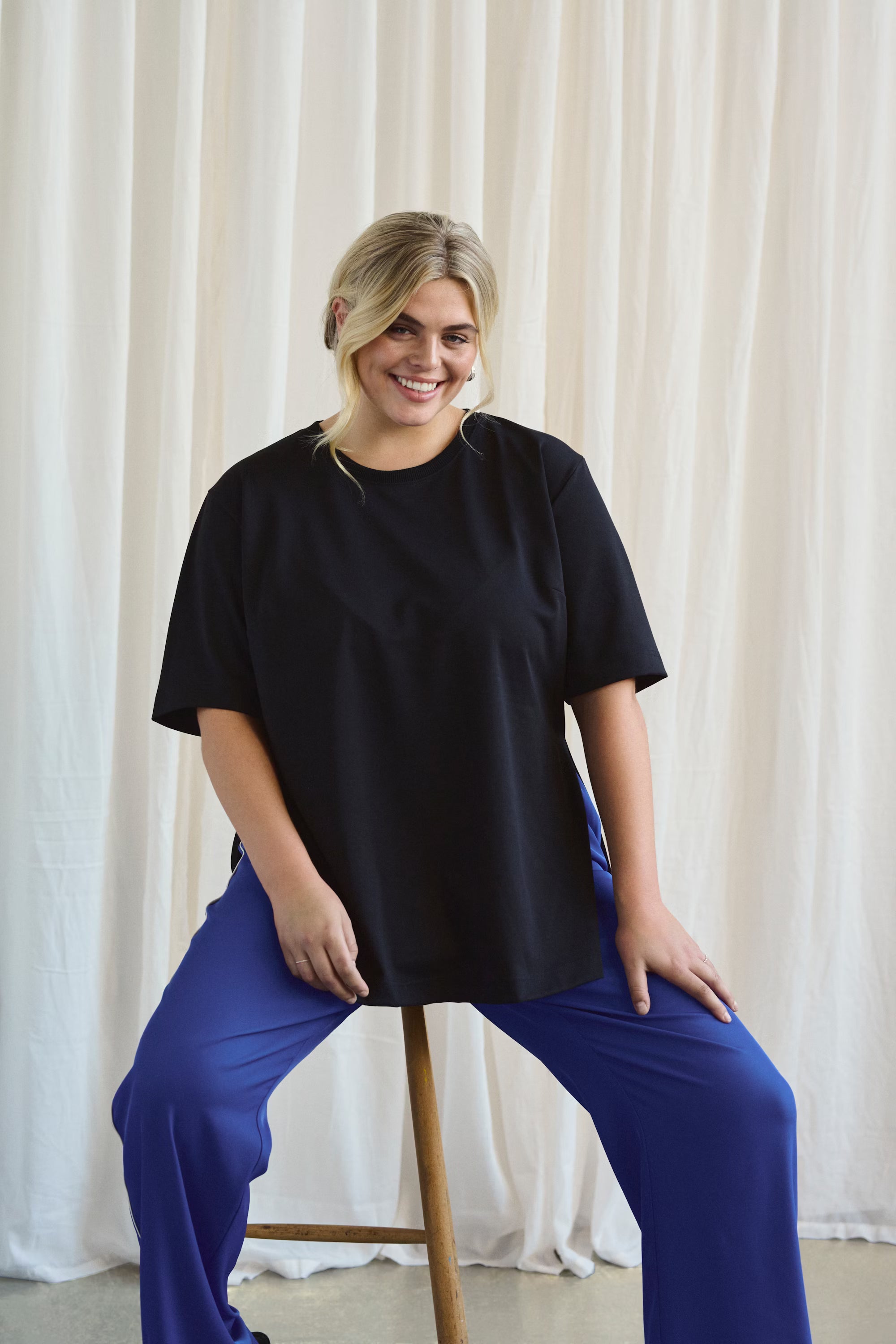 Jenna Slit T-Shirt by Kaffe Curve