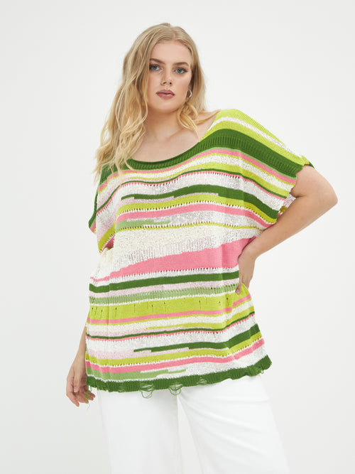 Mat Fashion Colorfol Knitwear Shirt 5108