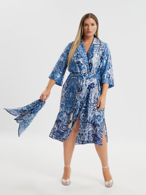 7114 Kimono Dress by Mat Fashion CATWALK COLLECTION