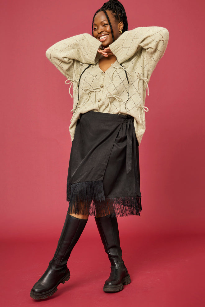 Elicia 252 Cardigan with Bows by Anyday