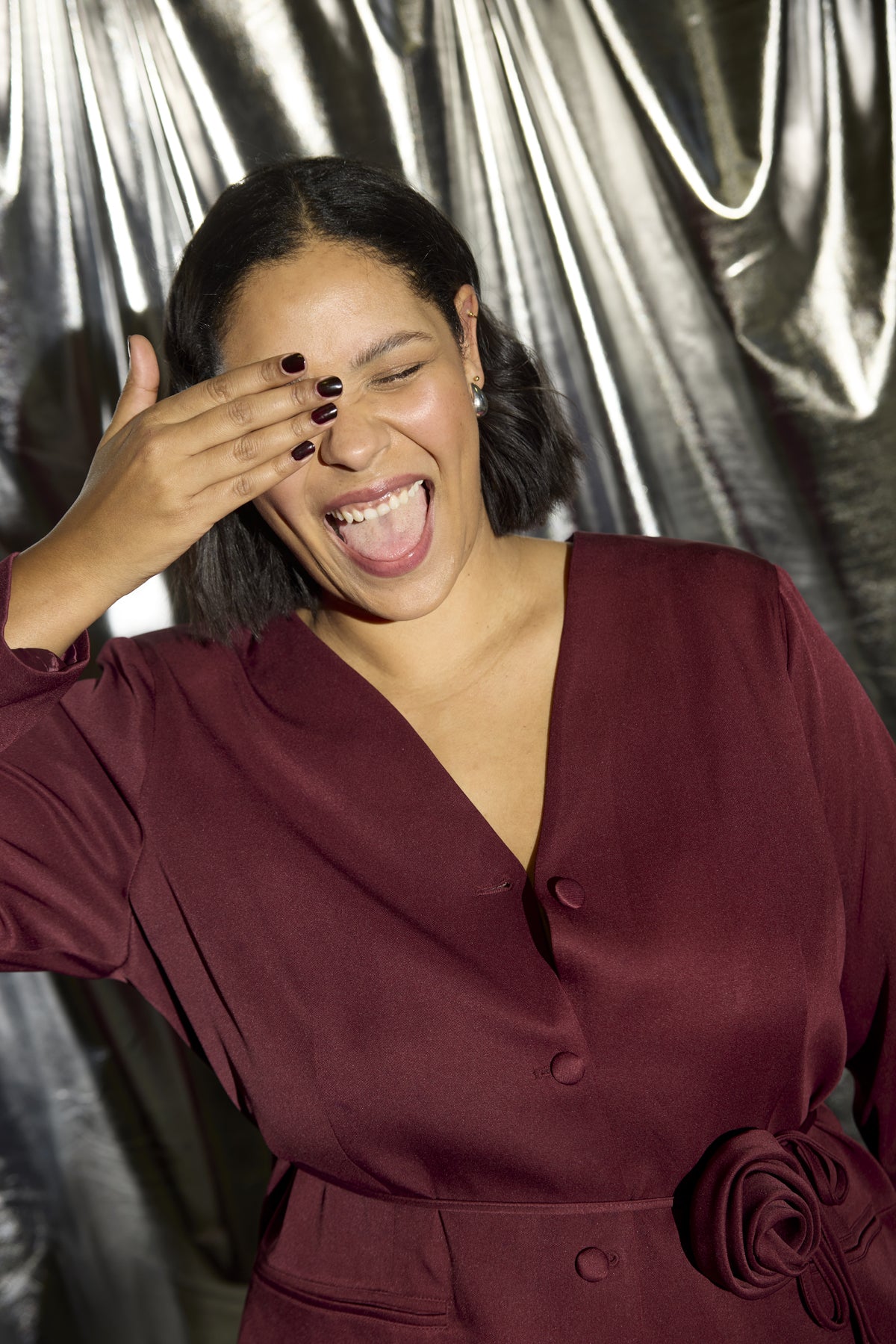 Ayla 280 Burgundy Blazer By Anyday