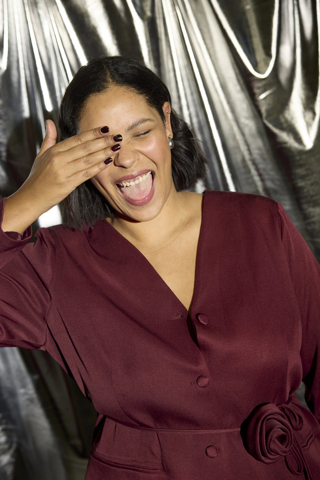 Ayla 280 Burgundy Blazer By Anyday