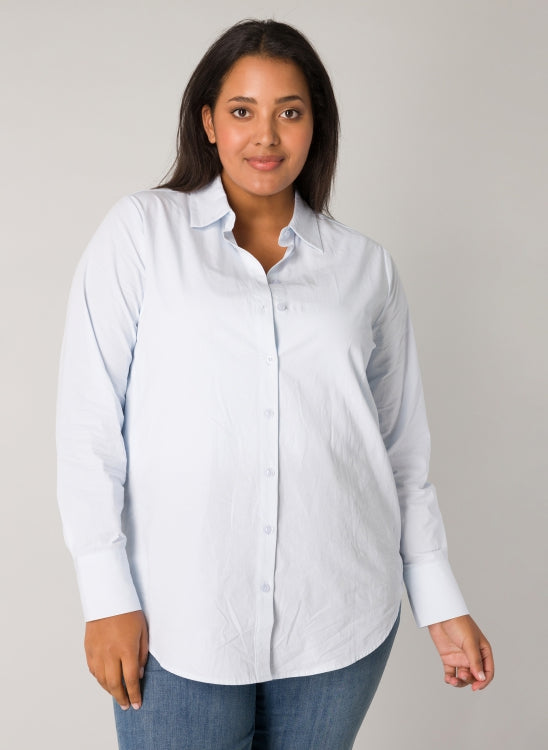 Base Level White Button up blouse