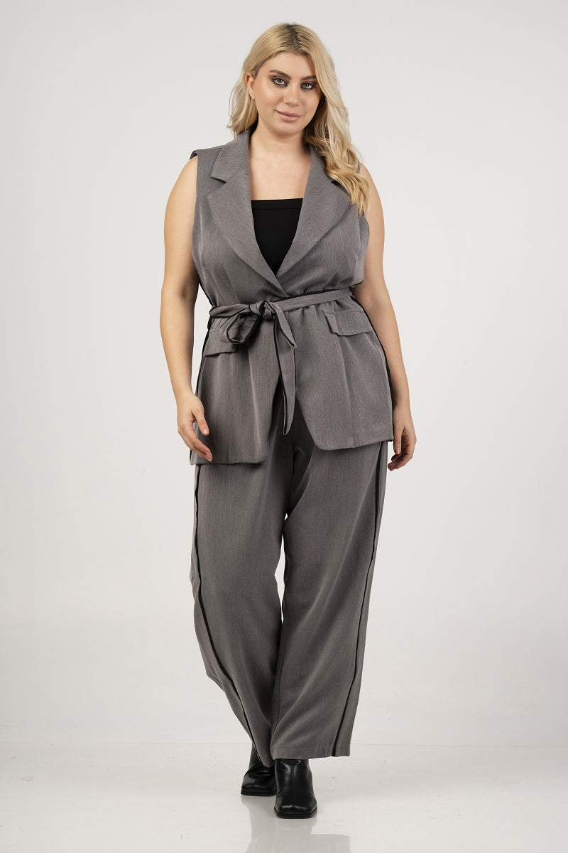 Curviss 61616 Grey Jacket Short Sleeves