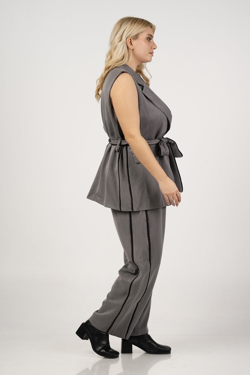 Curviss 61616 Grey Jacket Short Sleeves