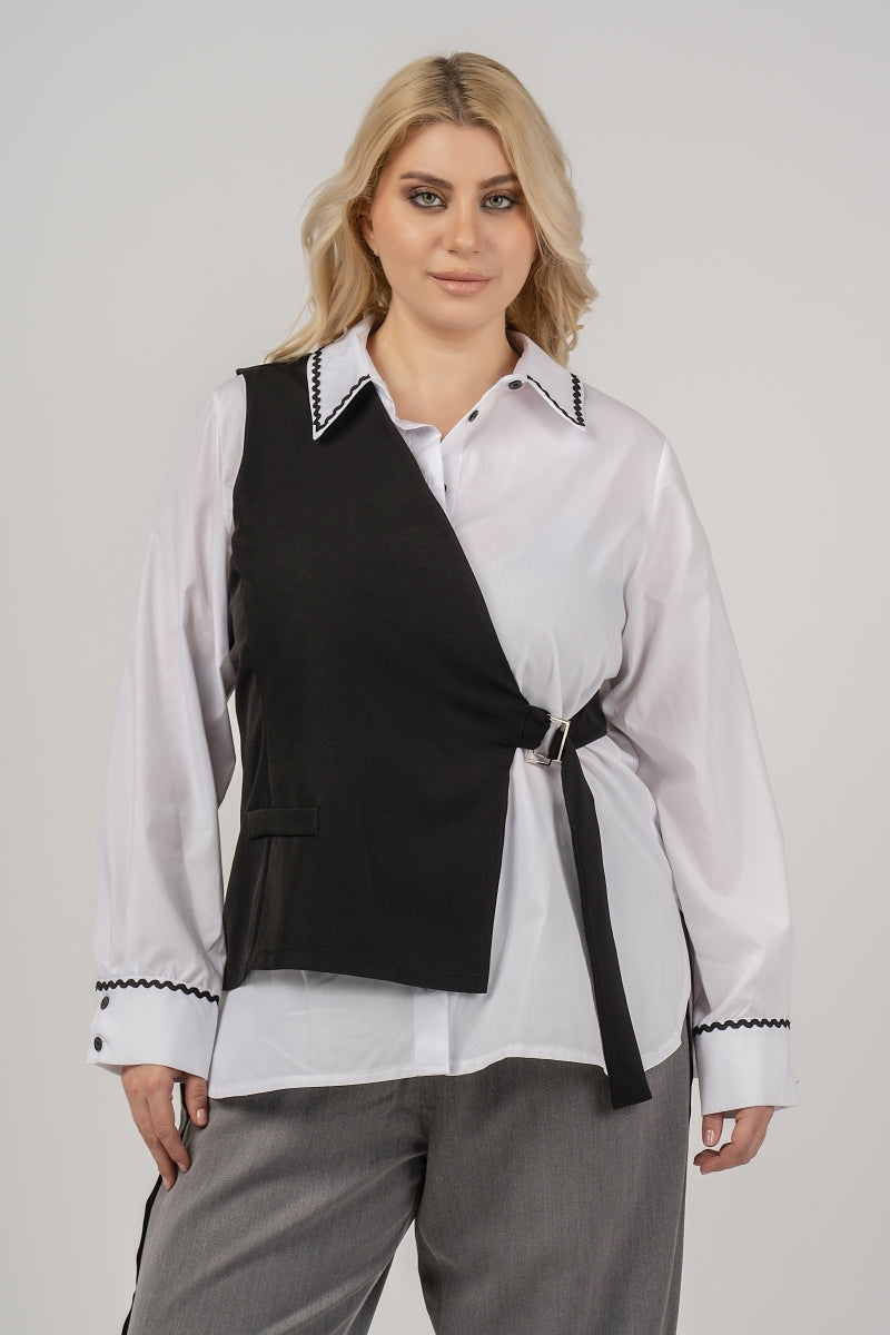 Curviss 21077 Asymetric Blouse