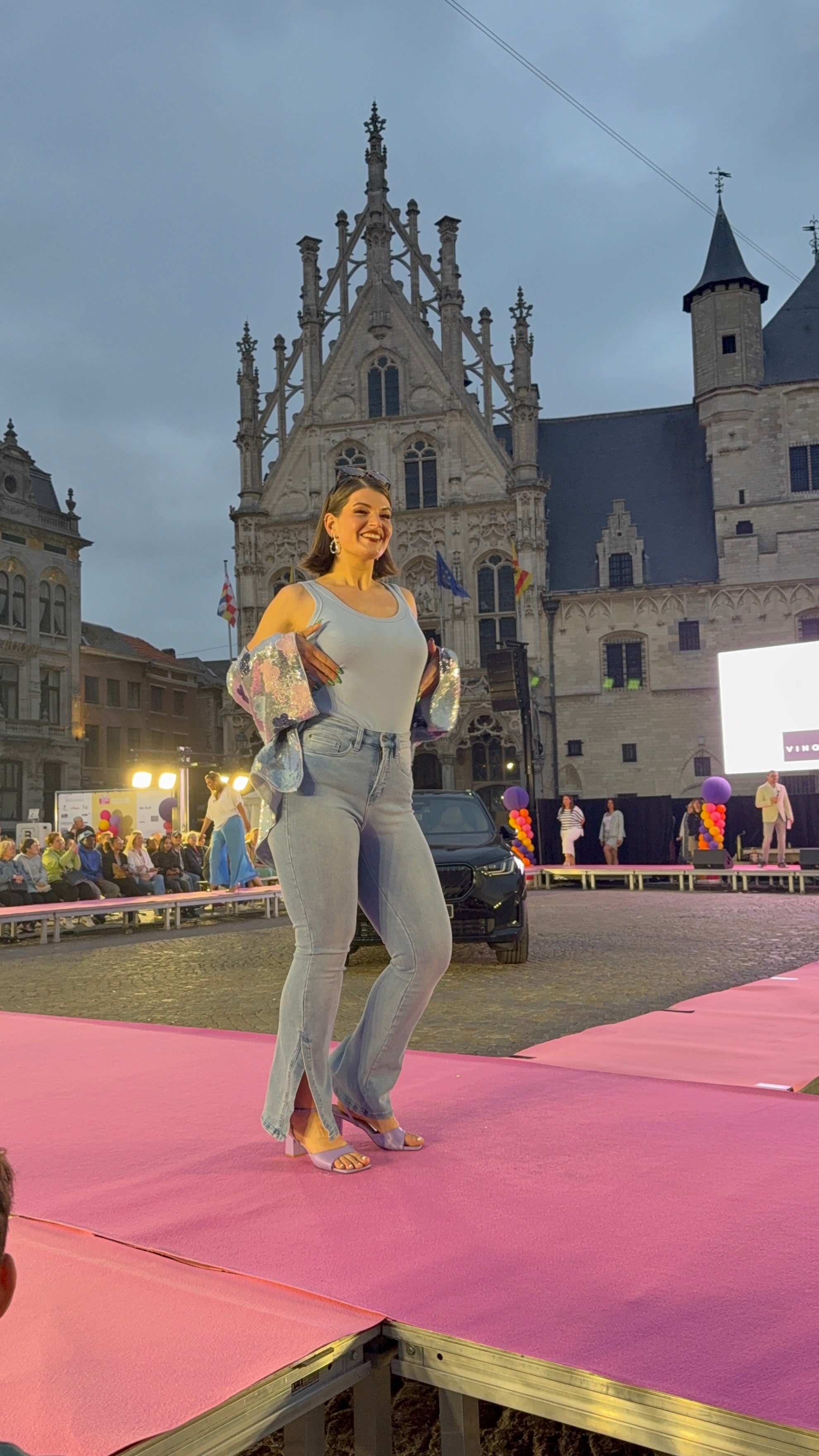 Fox Factor Bobi Split Fiji Blue Jeans for Curves CATWALK COLLECTION