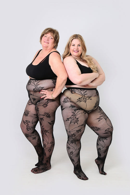 Panty Quesse Fashion Netpanty Floreali