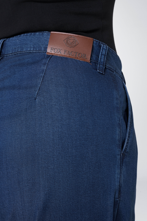 Fox Factor Dakota Grace Blue Wide Leg Jeans for Curves L32