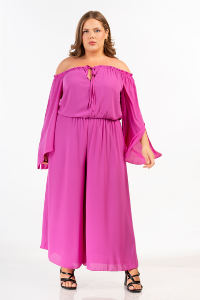 47826 Pink Off-Shoulder Jumpsuit (Last One!)