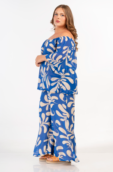 41792 Printed Trousers by Curviss