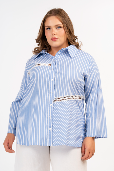 21184 Assymetrical Striped by Curviss 100% Cotton