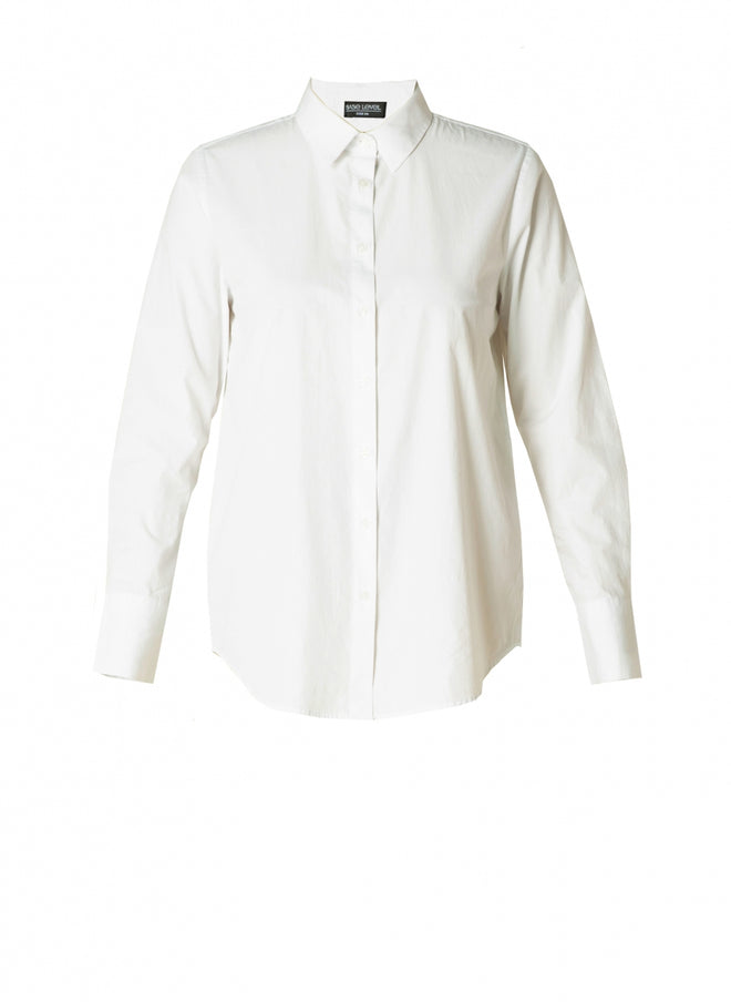 Yune/Aliza White Basic Blouse by Base Level Curvy