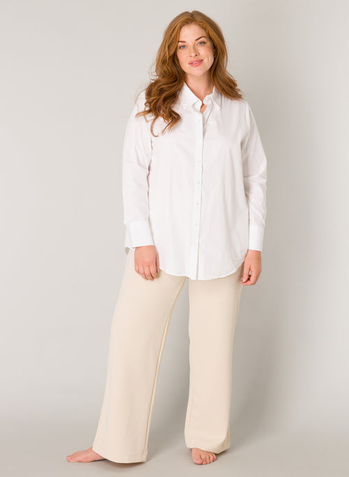 Yune/Aliza White Basic Blouse by Base Level Curvy