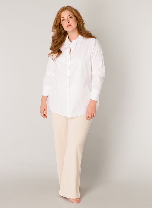 Yune/Aliza White Basic Blouse by Base Level Curvy