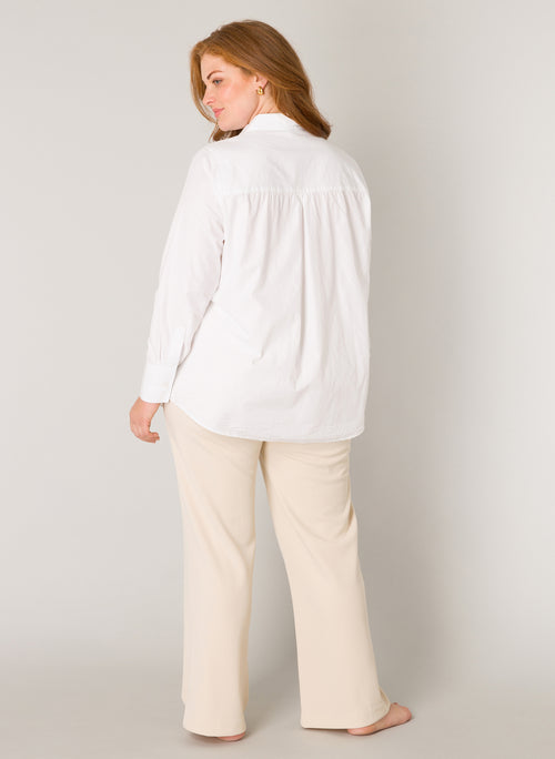 Yune/Aliza White Basic Blouse by Base Level Curvy