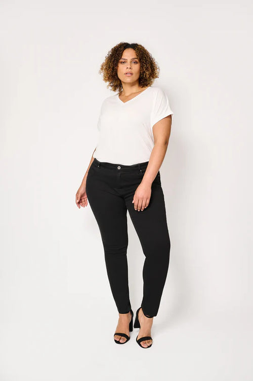 Charlie Slim Fit Black Jeans by Exxcellent