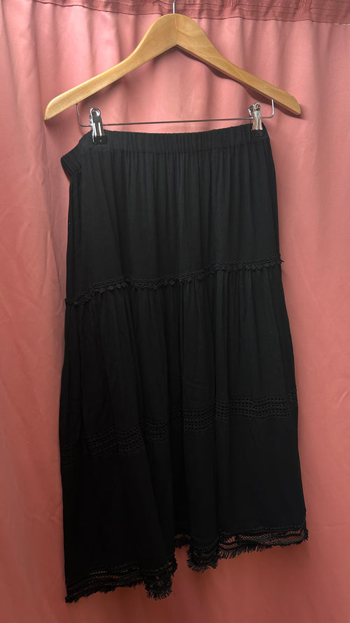 Secondhand Black Bohemian Skirt