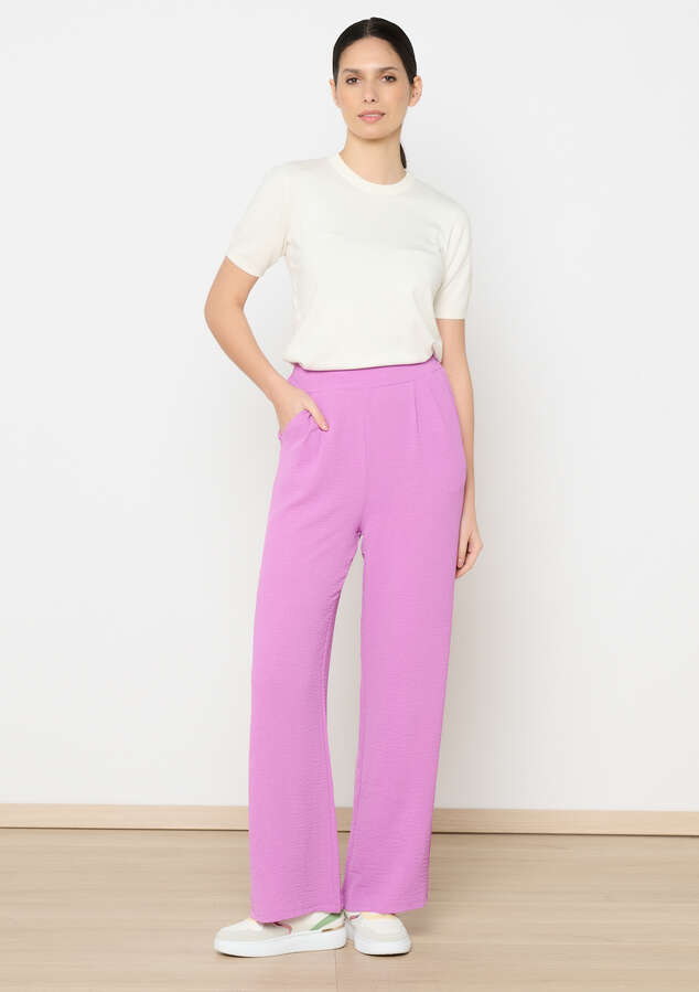 Crinky Pink Trousers By Lola Liza