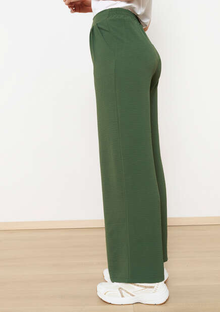 Crinky Kahki Trousers by Lola Liza