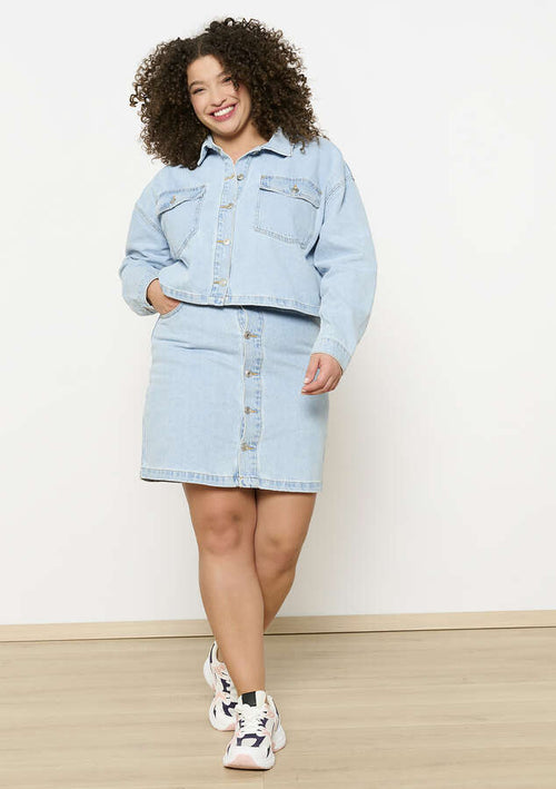 Deni Denim Short Skirt by Lola Liza