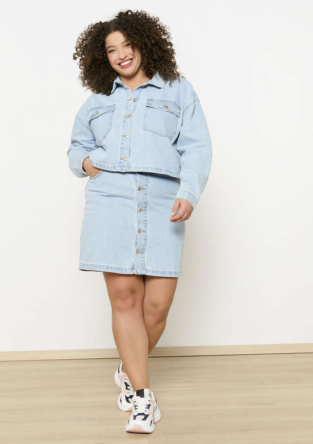 Deni Denim Short Skirt by Lola Liza