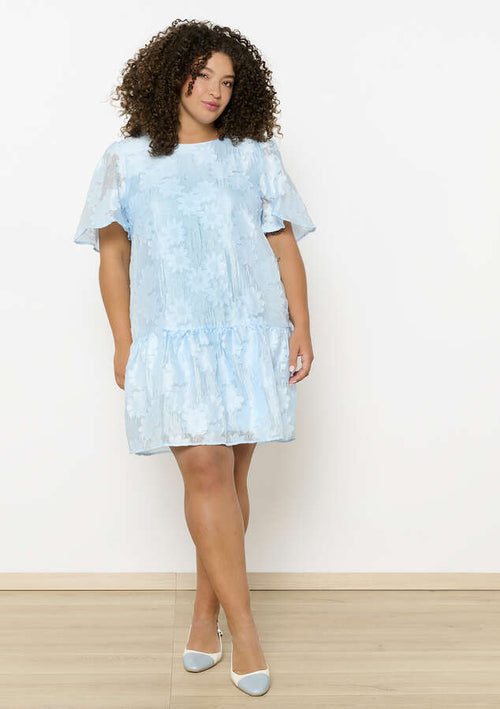 Madelyne zwierige jurk met strikdetail