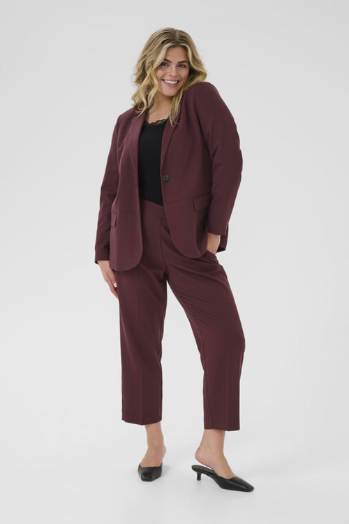 Sakira Burgundy Blazer by Kaffe Curve