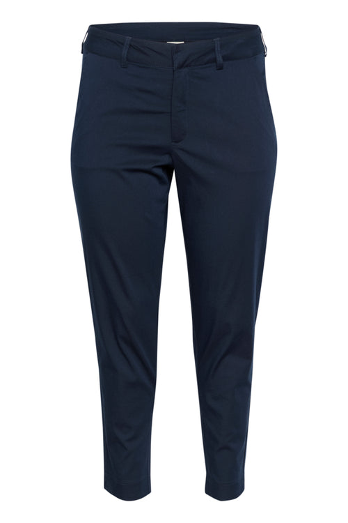 Leana chino 7/8 pants by Kaffe curve in Blue