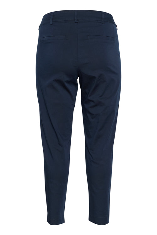 Leana chino 7/8 pants by Kaffe curve in Blue