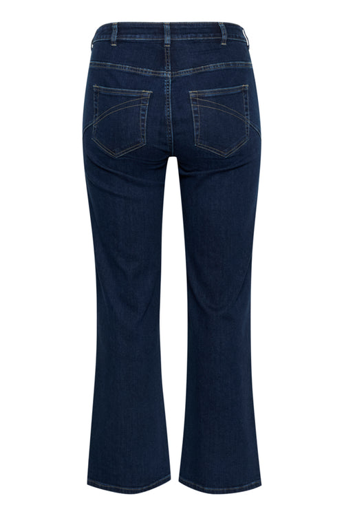 Kanna Flora flared blue jeans by Kaffe Curve